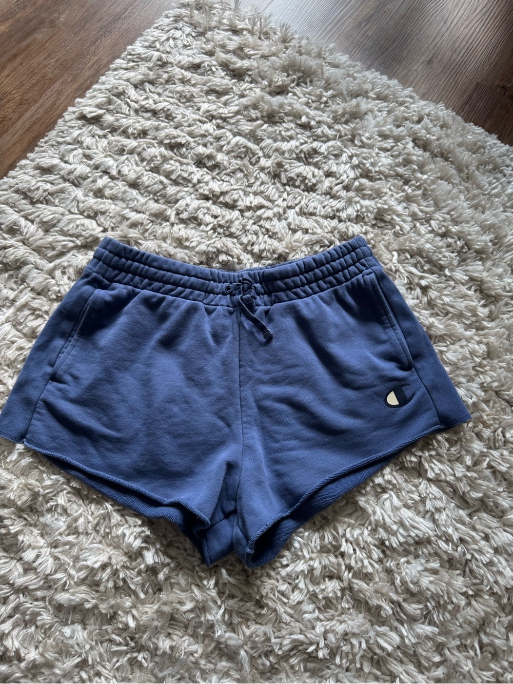 Champion Women's Navy Blue Athletic Fleece Shorts